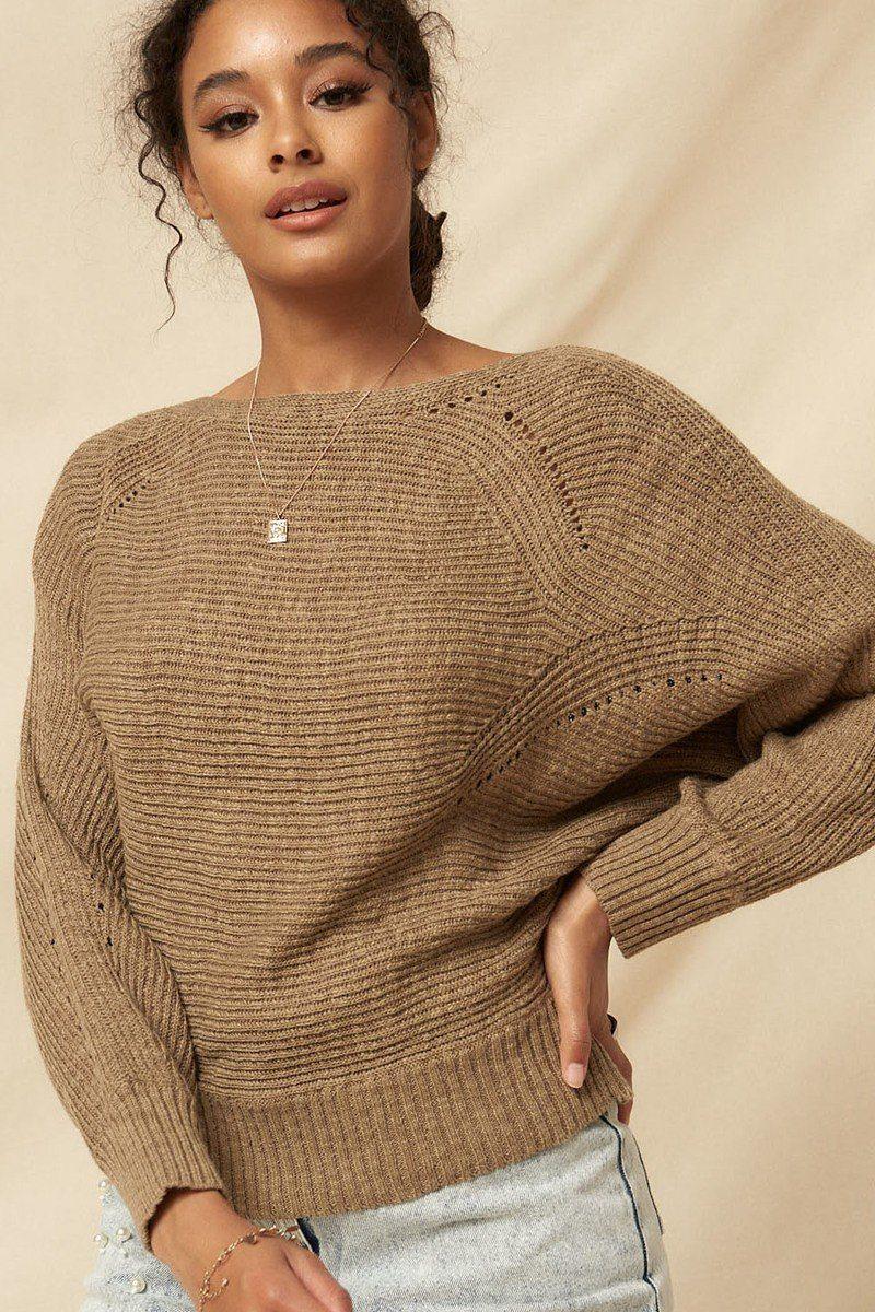 A Ribbed Knit Sweater - Kreative Passions