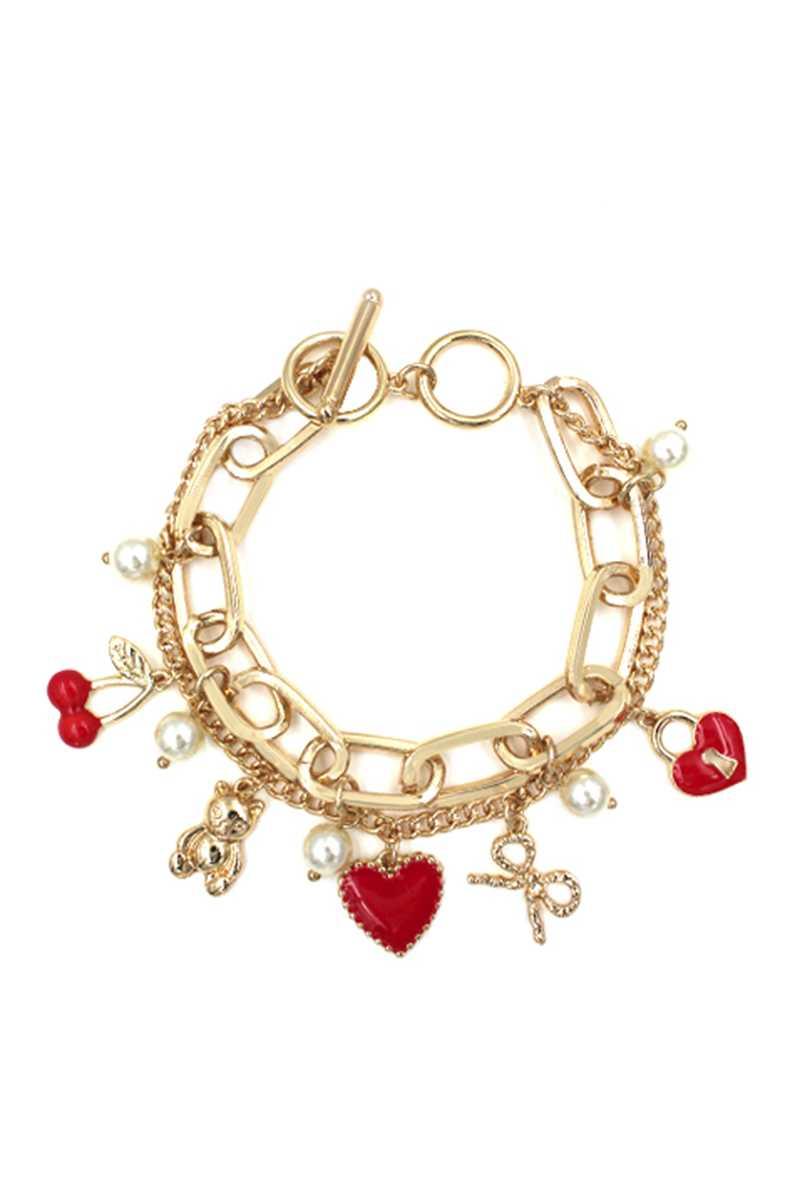 Fashion Heart Charm Bracelet - Kreative Passions