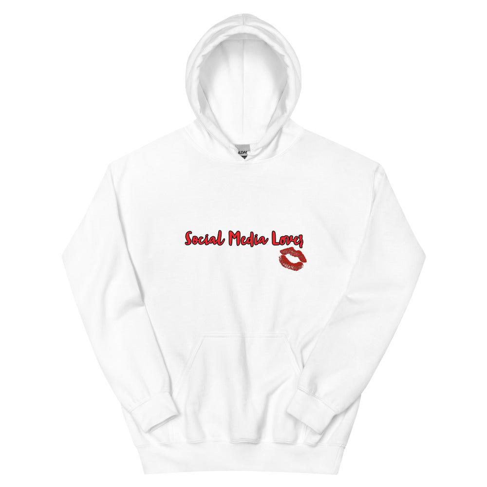 Graphic Unisex Hoodie “Social Media Lover” - Kreative Passions