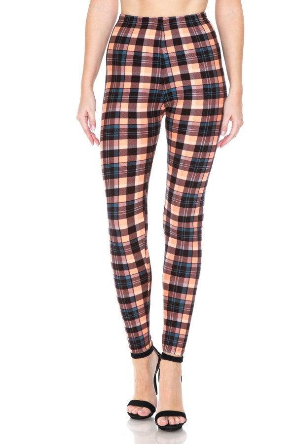 Multi Printed, High Waisted, Leggings With An Elasticized Waist Band - Kreative Passions