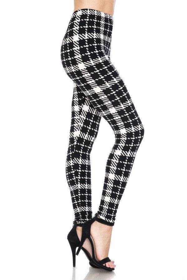 Multi Printed, High Waisted, Leggings With An Elasticized Waist Band. - Kreative Passions