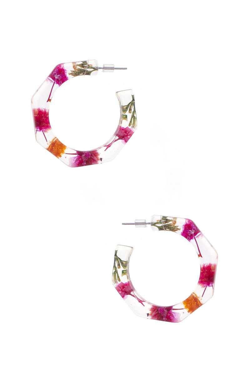 Resin Flower Earring - Kreative Passions
