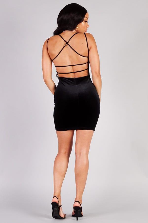 Showstopper, Sexy Crossover Strap Dress - Kreative Passions